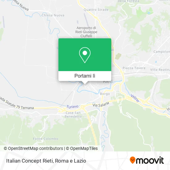 Mappa Italian Concept Rieti