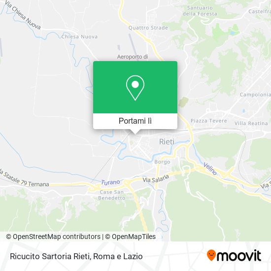 Mappa Ricucito Sartoria Rieti