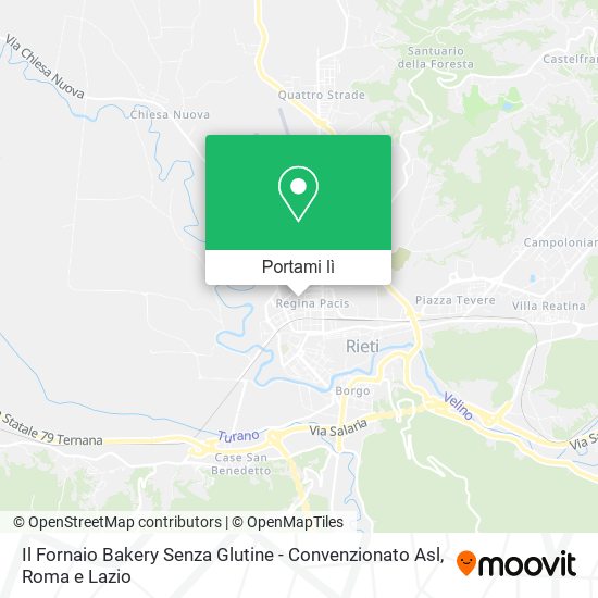 Mappa Il Fornaio Bakery Senza Glutine - Convenzionato Asl
