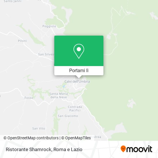 Mappa Ristorante Shamrock