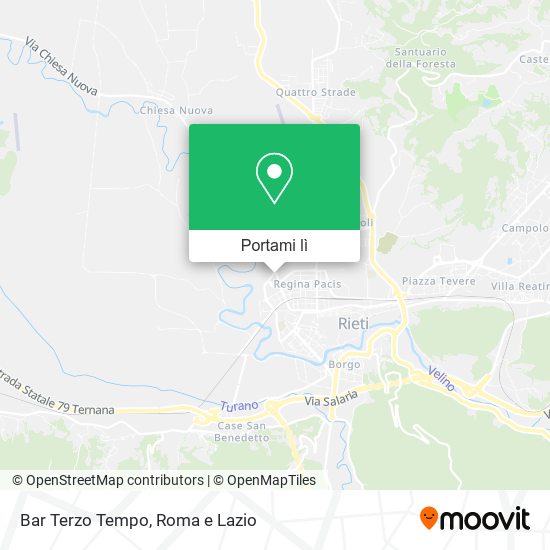 Mappa Bar Terzo Tempo