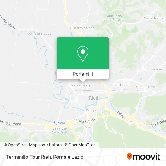 Mappa Terminillo Tour Rieti