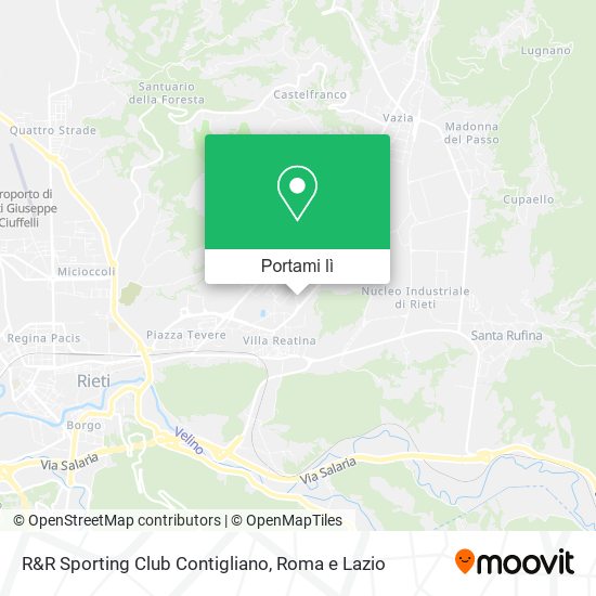 Mappa R&R Sporting Club Contigliano