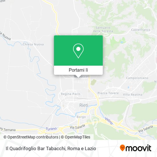 Mappa Il Quadrifoglio Bar Tabacchi