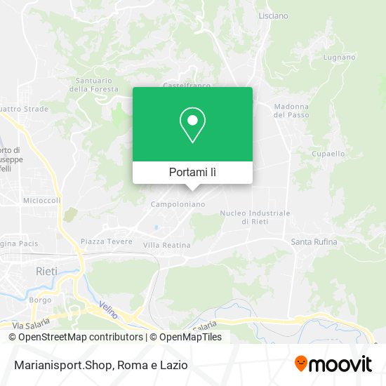 Mappa Marianisport.Shop