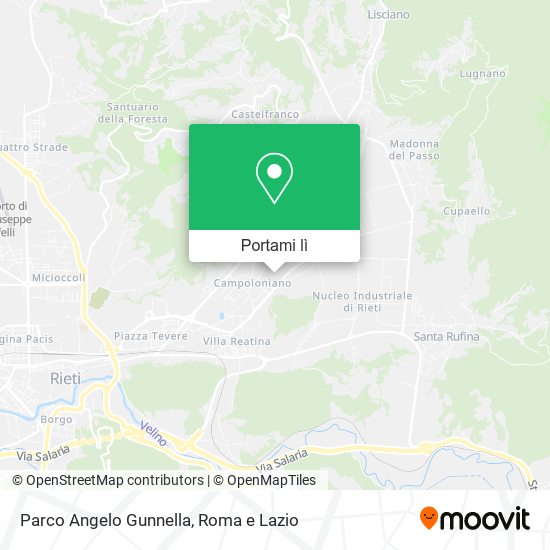 Mappa Parco Angelo Gunnella