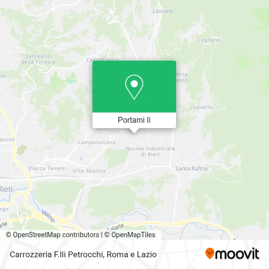 Mappa Carrozzeria F.lli Petrocchi