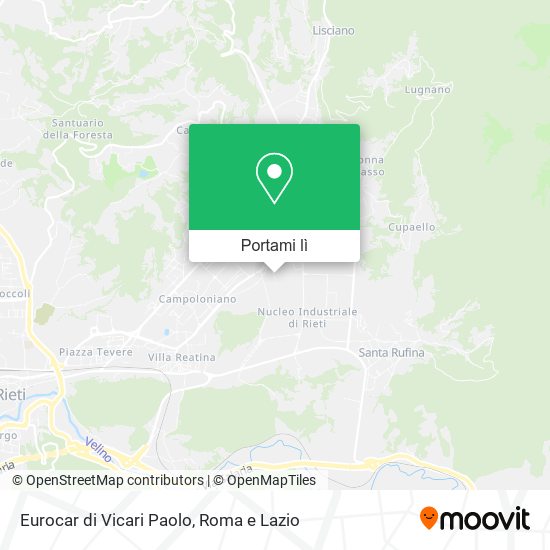 Mappa Eurocar di Vicari Paolo