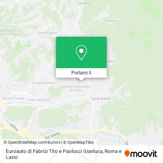 Mappa Euroauto di Fabrizi Tito e Paolucci Gianluca
