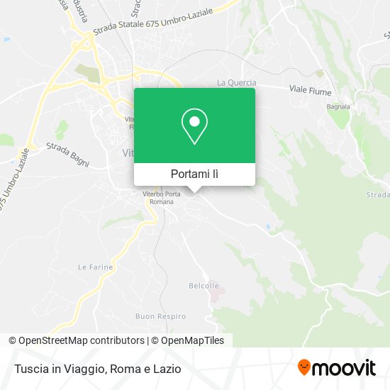 Mappa Tuscia in Viaggio