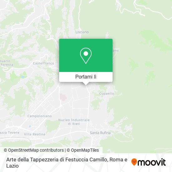 Mappa Arte della Tappezzeria di Festuccia Camillo