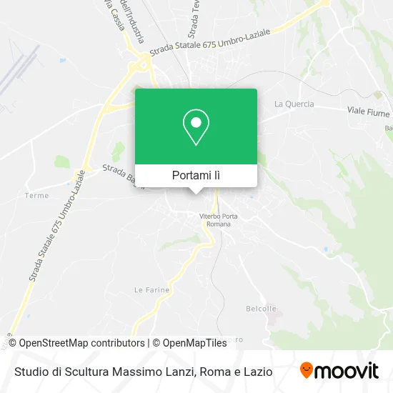 Mappa Studio di Scultura Massimo Lanzi