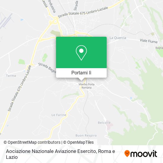 Mappa Aociazione Nazionale Aviazione Esercito