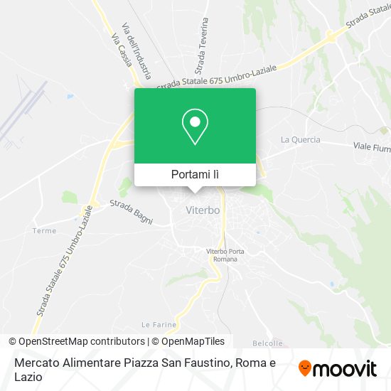 Mappa Mercato Alimentare Piazza San Faustino