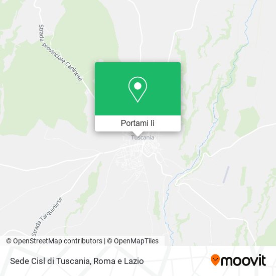 Mappa Sede Cisl di Tuscania
