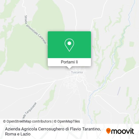 Mappa Azienda Agricola Cerrosughero di Flavio Tarantino