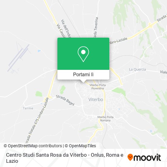 Mappa Centro Studi Santa Rosa da Viterbo - Onlus
