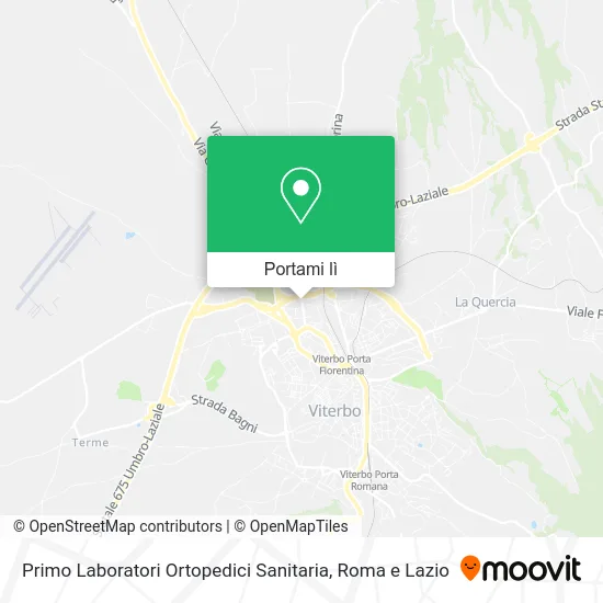 Mappa Primo Laboratori Ortopedici Sanitaria