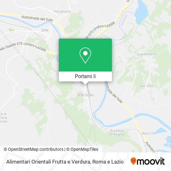 Mappa Alimentari Orientali Frutta e Verdura