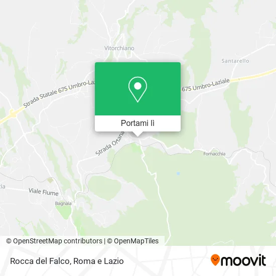 Mappa Rocca del Falco
