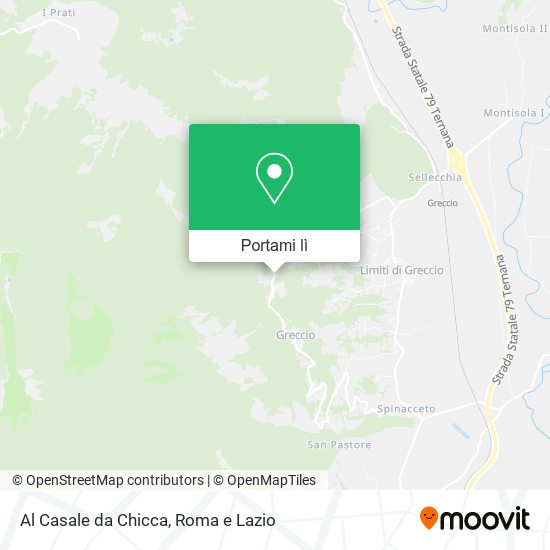 Mappa Al Casale da Chicca