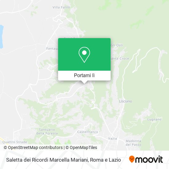 Mappa Saletta dei Ricordi Marcella Mariani