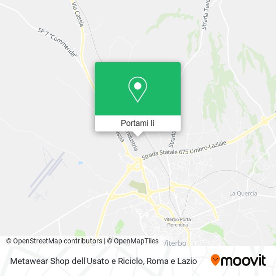 Mappa Metawear Shop dell'Usato e Riciclo