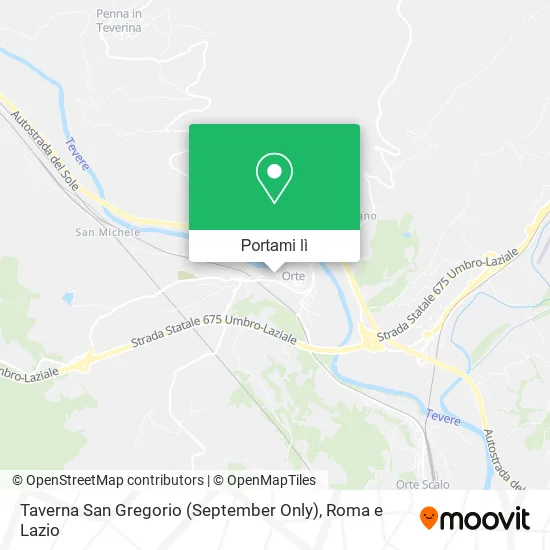 Mappa Taverna San Gregorio (September Only)