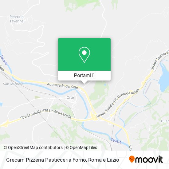 Mappa Grecam Pizzeria Pasticceria Forno