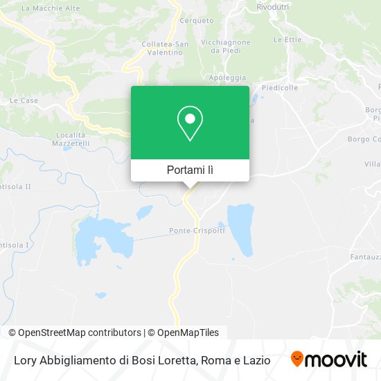 Mappa Lory Abbigliamento di Bosi Loretta
