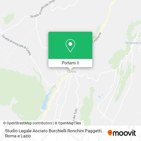 Mappa Studio Legale Aociato Burchielli Ronchini Paggetti