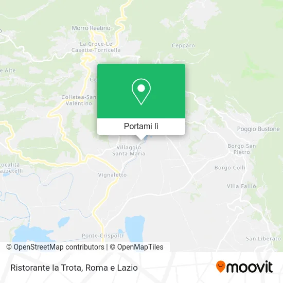 Mappa Ristorante la Trota