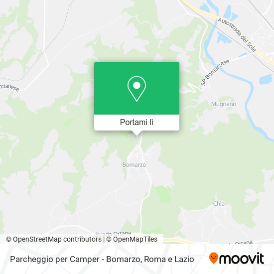 Mappa Parcheggio per Camper - Bomarzo