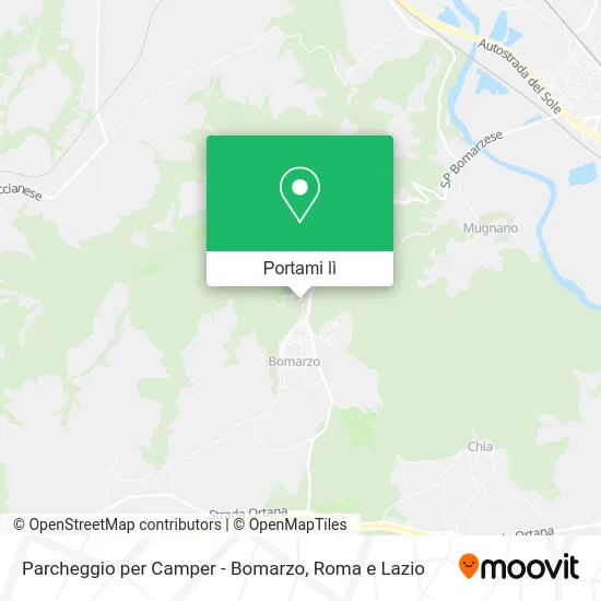 Mappa Parcheggio per Camper - Bomarzo