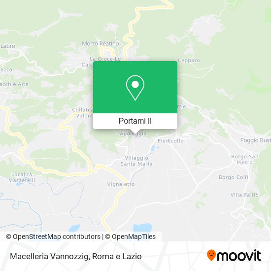 Mappa Macelleria Vannozzig