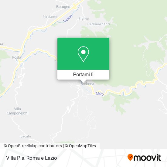 Mappa Villa Pia