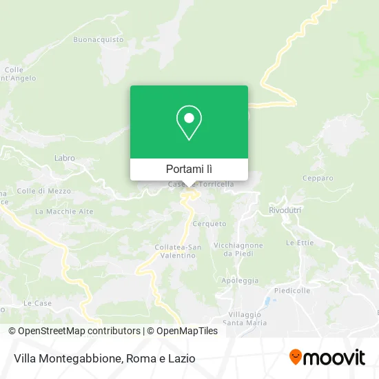 Mappa Villa Montegabbione
