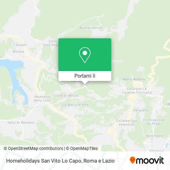 Mappa Homeholidays San Vito Lo Capo