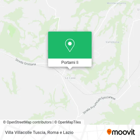 Mappa Villa Villacolle Tuscia