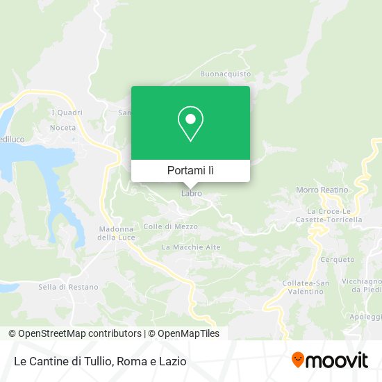 Mappa Le Cantine di Tullio