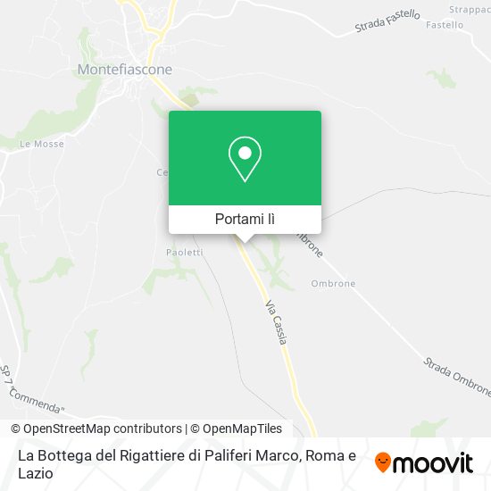 Mappa La Bottega del Rigattiere di Paliferi Marco