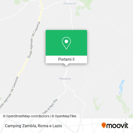 Mappa Camping Zambla