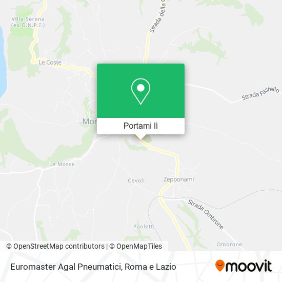 Mappa Euromaster Agal Pneumatici