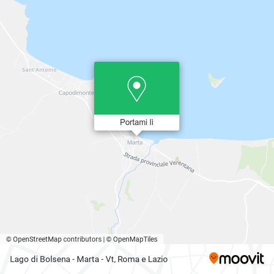 Mappa Lago di Bolsena - Marta - Vt