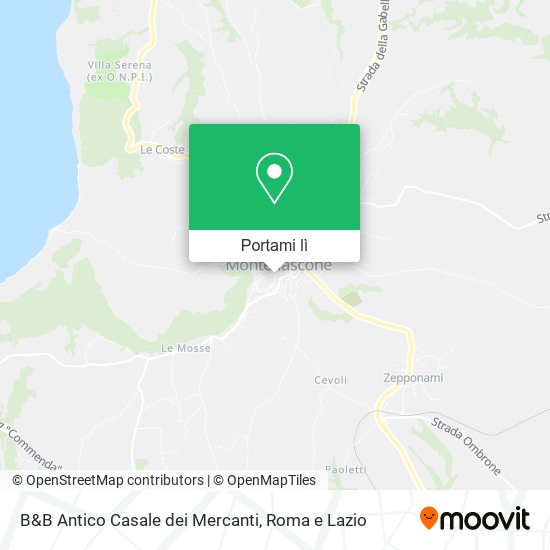 Mappa B&B Antico Casale dei Mercanti