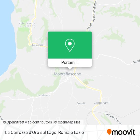 Mappa La Carrozza d'Oro sul Lago