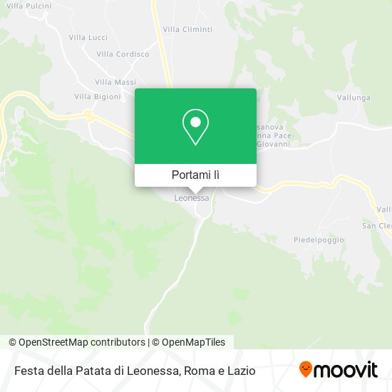 Mappa Festa della Patata di Leonessa