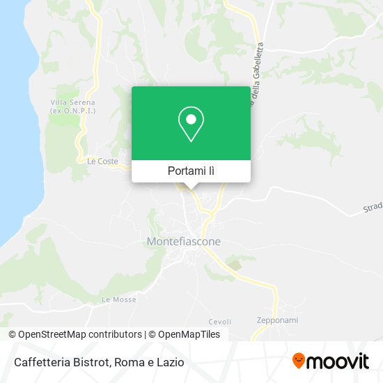 Mappa Caffetteria Bistrot