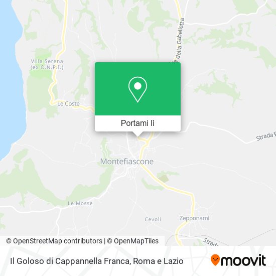 Mappa Il Goloso di Cappannella Franca