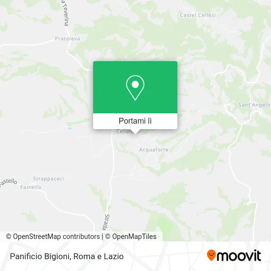 Mappa Panificio Bigioni